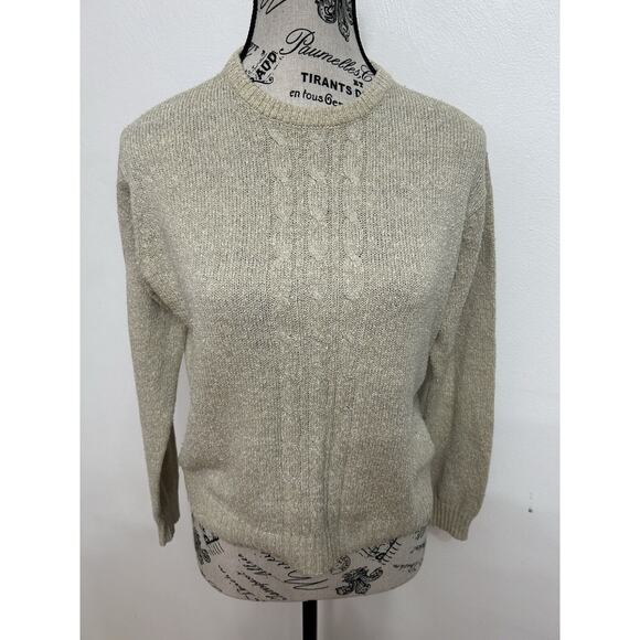 Vintage DEANS OF SCOTLAND Silk & Cotton Heritage Classic Sweater Minimalism  Med - Picture 1 of 3